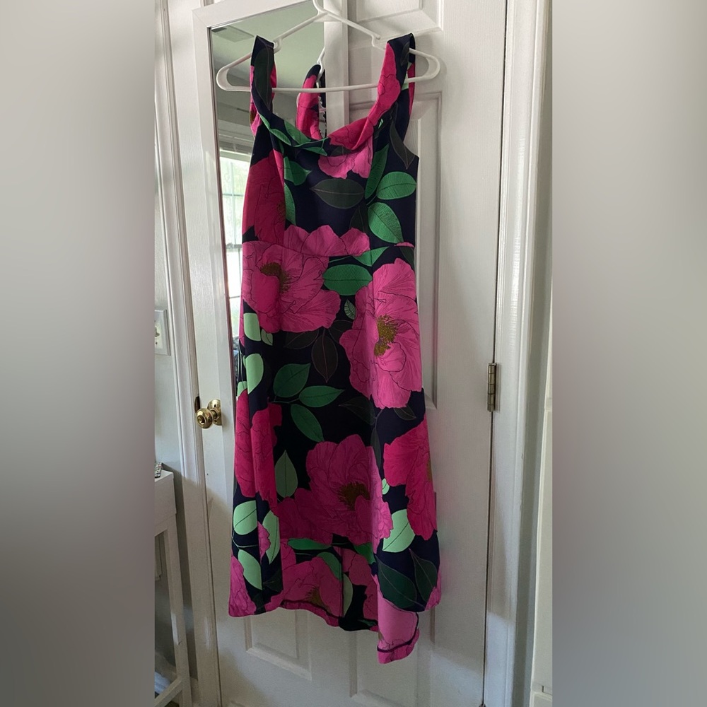 New York & Company Pink High Low Dress